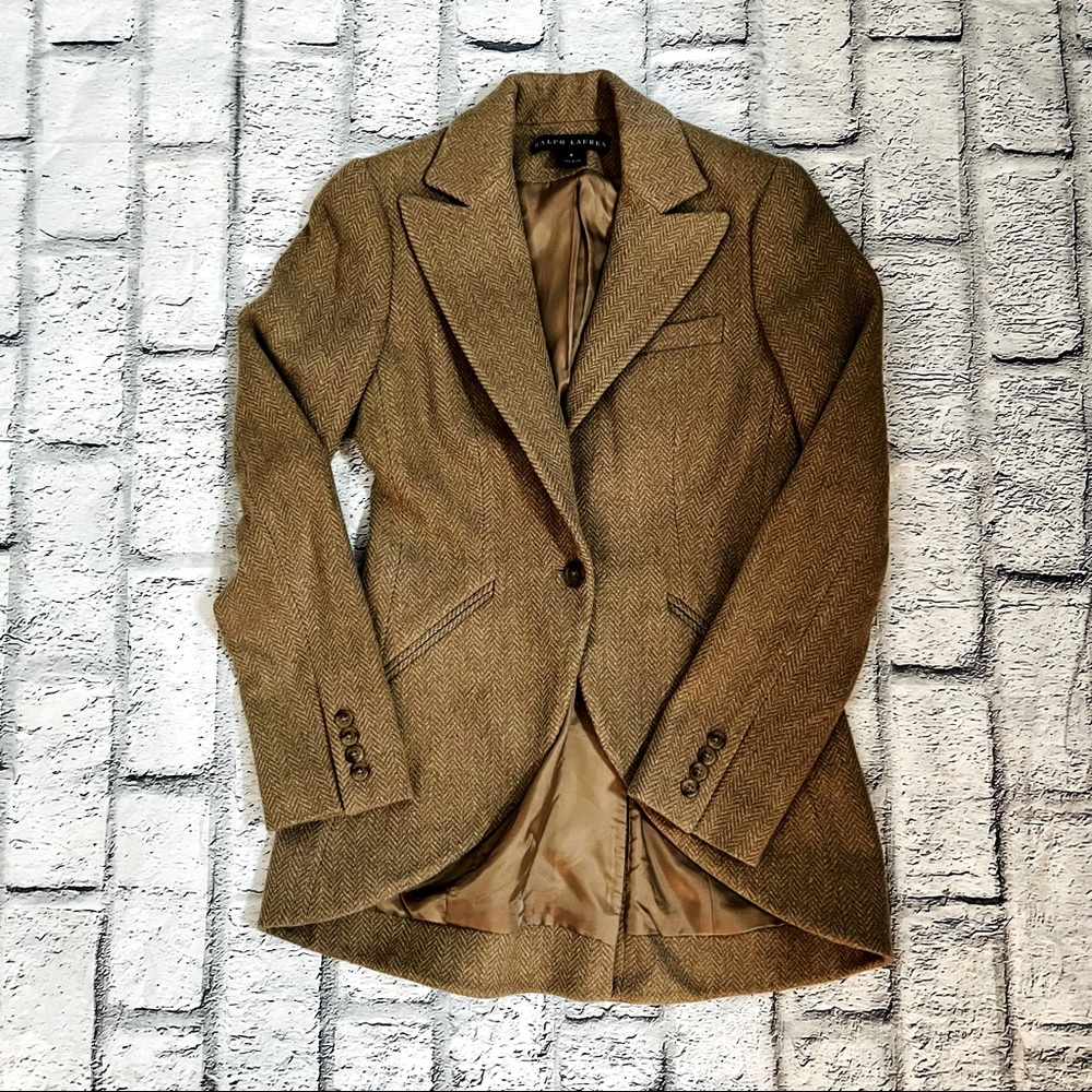 VINTAGE Ralph Lauren Black Label wool Tweed jacket